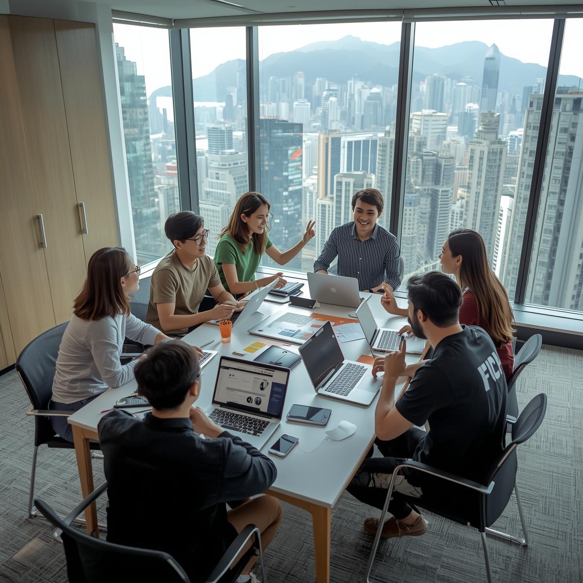 image of a collaborative workspace (for a b2b saas)