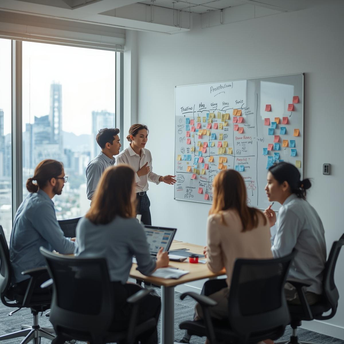 image of content management strategy session